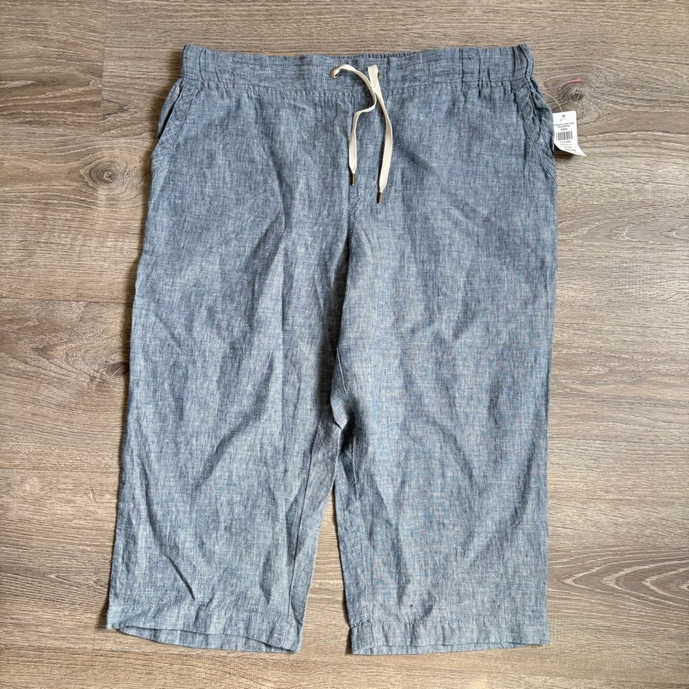 ✨NWT✨L.L. Bean Premium Linen Crop Pant